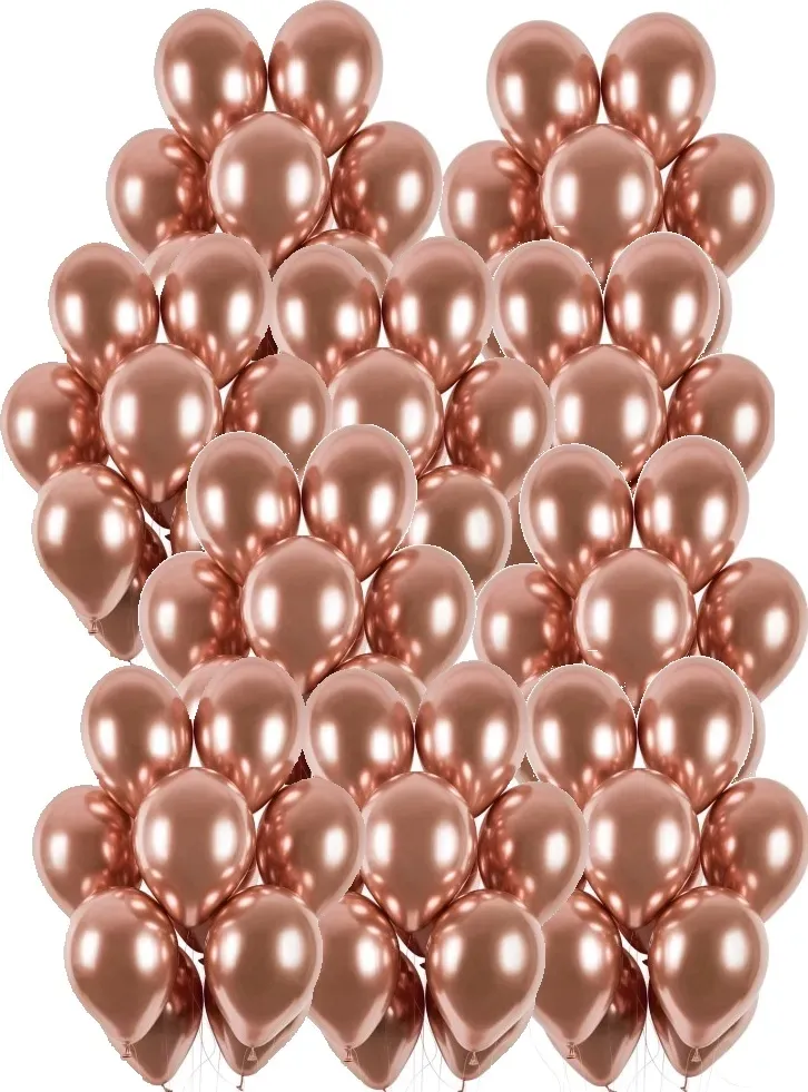 balony-chrom-shiny-rose-gold-100szt-urodziny-35-cm
