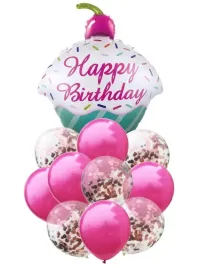 zestaw-balonow-urodzinowych-rozowe-konfetti-muffinka-ciasto-urodziny-roczek