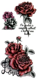 tatuaz-realistyczny-tymczasowy-zmywalny-roze-napis