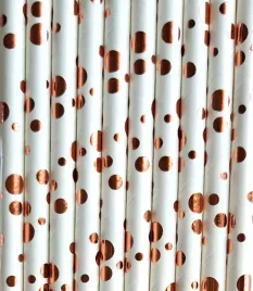 slomki-bio-rurki-papierowe-biale-kropki-rose-gold