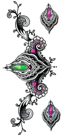 tatuaz-realistyczny-tymczasowy-zmywalny-diament
