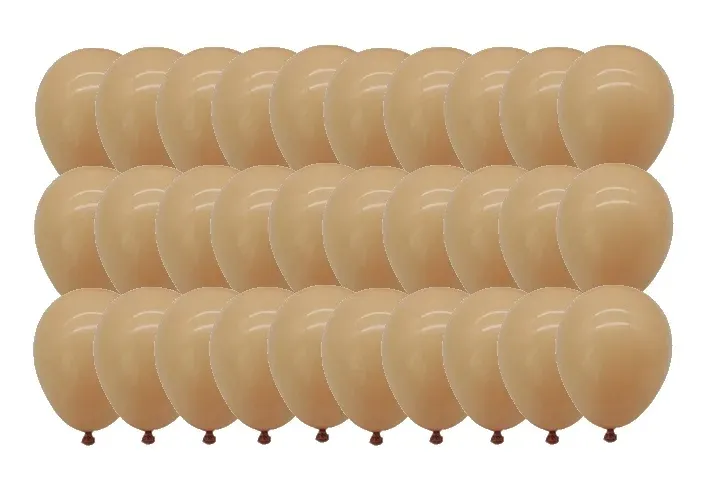 balony-pastelowe-urodzinowe-brazowy-5-cali-30-szt