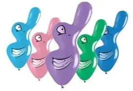 balony-pastelowe-kaczka-w-ksztalcie-kaczki-5-szt