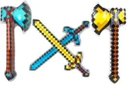 4-szt-miecz-topor-dmuchany-minecraft-niebieski-zolty-zabawka-prezent-pixel