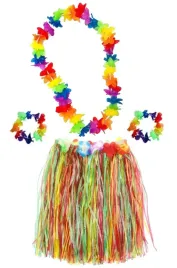 stroj-hawajski-spodnica-bransoletki-naszyjnik-aloha-party-hawaje-przebranie