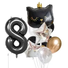 zestaw-balonow-8-osme-urodziny-kotek-czarny-balony-srebrne-konfetti-osiem