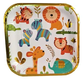 talerzyki-papierowe-zwierzatka-zoo-urodziny-18-cm-talerze-roczek-lew-slon