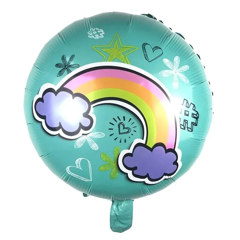 okragly-turkusowy-balon-foliowy-tecza-urodziny-hel