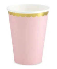 kubki-papierowe-kubeczki-urodzinowe-rozowo-zloty-pasek-panienski-urodziny