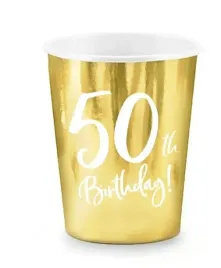 kubki-papierowe-zlote-250-ml-6-szt-50-urodziny-piecdziesiatka-kubeczki-eko