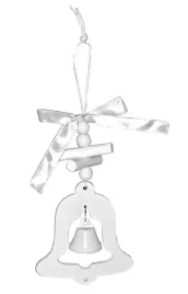 zawieszka-biala-bombka-na-choinke-dzwonek-ozdoba