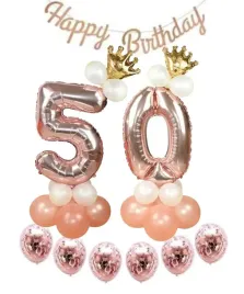 zestaw-balony-50-urodziny-piecdziesiate-rose-gold-rozowe-zloto-urodzinowe