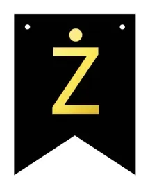 baner-czarno-zloty-diy-czarny-ze-zlota-litera-flagi-12-x-16-cm-litera-z