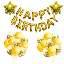 urodziny-napis-happy-birthday-gold-balony-konfetti-zlote-baner-urodzinowy