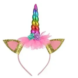 opaska-przebranie-jednorozec-unicorn-kolorowa-srebrna-zlota-bal-karnawalowy
