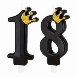 swieczka-urodzinowa-czarna-zlota-korona-liczba-18-osiemnastka-urodziny-tort