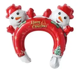 balon-foliowy-opaska-swiateczna-czerwona-na-glowe-balwan-balwanki-31x29-cm