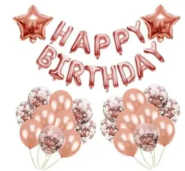 urodziny-happy-birthday-rose-gold-balony-konfetti-rozowe-zloto-zestaw-baner
