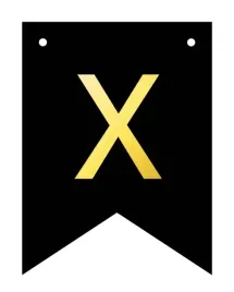 baner-czarno-zloty-diy-czarny-ze-zlota-litera-flagi-12-x-16-cm-litera-x