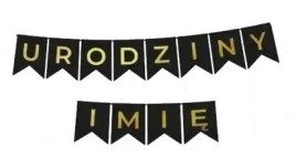 baner-czarno-zloty-personalizowany-urodziny-dowolne-imie-flagi-12x16-cm