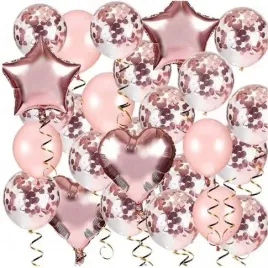 balony-rose-gold-slub-panienski-konfetti-34-szt-rozowe-zloto-zestaw-balonow