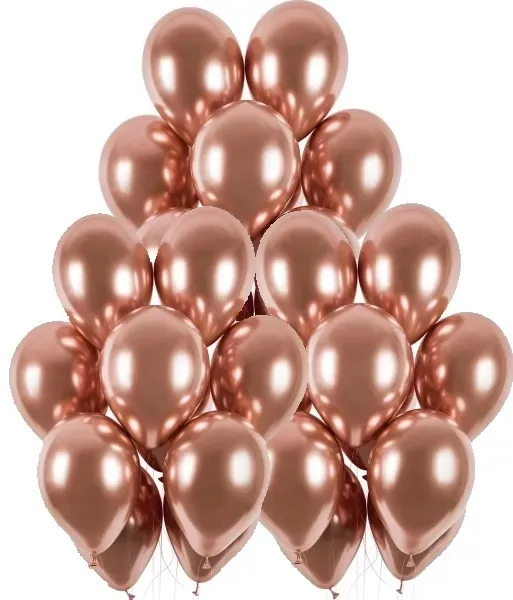 balony-chrom-shiny-rose-gold-30-szt-urodziny-35-cm