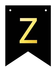 baner-czarno-zloty-diy-czarny-ze-zlota-litera-flagi-12-x-16-cm-litera-z