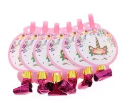 trabki-papierowe-gwizdki-rozowe-unicorn-jednorozec-urodziny-przyjecie-6-szt