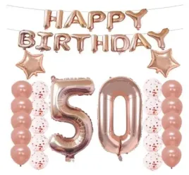 zestaw-balony-urodziny-50-piecdziesiatka-rose-gold-rozowe-zloto-balonow-hel