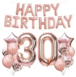 zestaw-rose-gold-balony-30-urodziny-trzydziestka-rozowe-zloto-balonow-hel