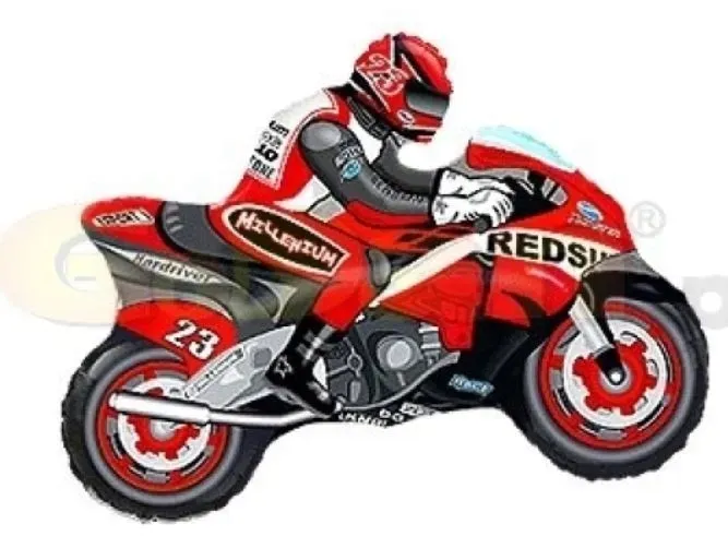 balon-foliowy-motor-czerwony-31-cm-urodziny-roczek-przyjecie-party-pojazd