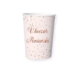 kubki-papierowe-250-ml-6-szt-wieczor-panienski-rozowe-kubeczki-rose-gold