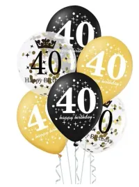 zestaw-balony-zlote-czarne-urodziny-40-konfetti
