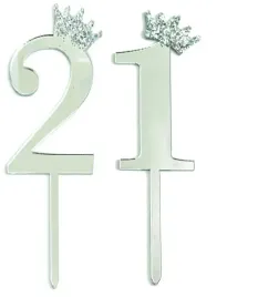 topper-na-tort-urodziny-21-dekoracja-srebrny-oczko-dwudzieste-pierwsze
