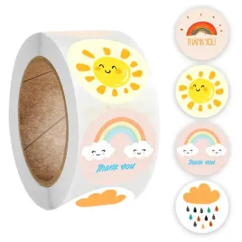 naklejki-ozdobne-motywacyjne-podziekowanie-slonce-chmura-tecza-25cm-50szt