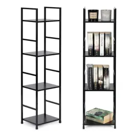 regal-loftowy-do-salonu-pokoju-4-polki-szafka-nocna-czarny-modernhome