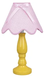 lampa-stolowa-nocna-klasyczna-zolta-z-rozowym-abazurem-w-kratke-candellux