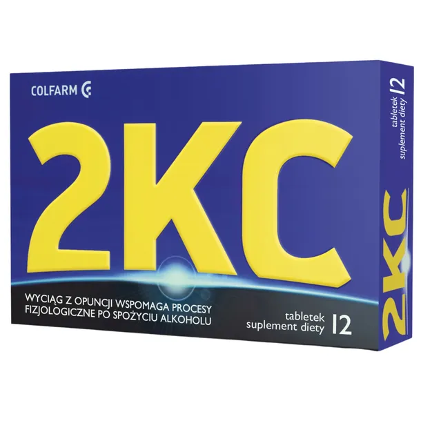 Colfarm 2 KC 12 tabletek, Data ważności: 30.06.2028 r.