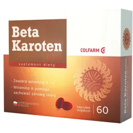 colfarm-beta-karoten-plus-60-kapsulek-witamina-a-i-e-skora-zestaw-3-sztuk