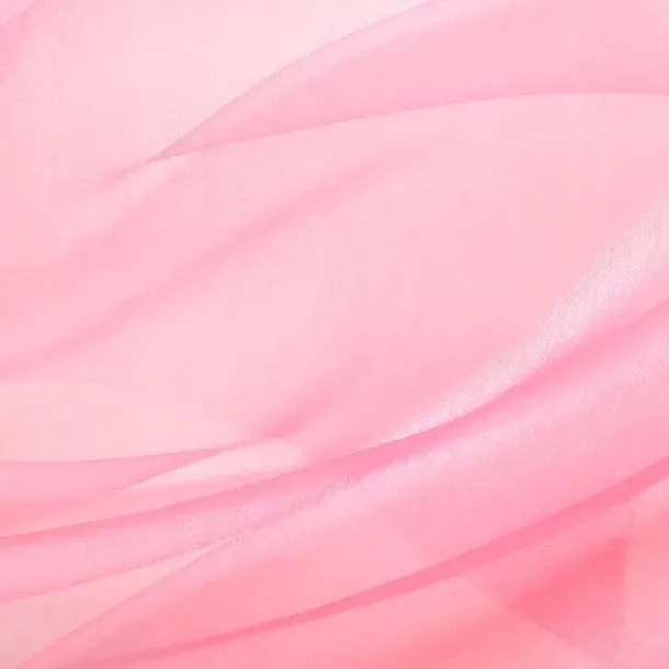 Organza gładka różowa tiul rolka dekoracyjna ozdobna 16 cm x 9 m różowy