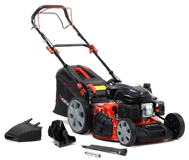 Kosiarka spalinowa z napędem 53 cm, Silnik 224 cm3, żeliwna tuleja, 4w1
