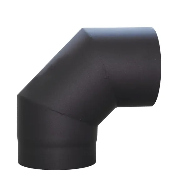 KOLANO SPALINOWE stałe FI 120 kąt 90° STAHL SYSTEM 120/90 ŻAROODPORNE 2MM