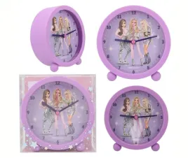 zegar-budzik-top-model-glitter-queen-fioletowy