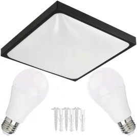 lampa-sufitowa-plafon-led-2xe27-kwadrat-czarny-natynkowy-zestaw-z-zarowkami