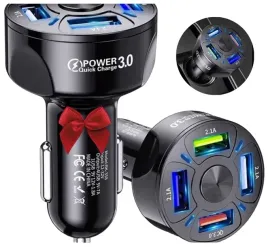 turbo-ladowarka-samochodowa-4x-usb-do-auta-pd-qc-3-0-szybki-kabel