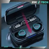 sluchawki-bezprzewodowe-douszne-sportowe-gamingowe-bluetooth-z-powerbankiem-zalaczone-wyposazenie-etui-z-powerbankiem-kabel-usb-do-ladowania-wymienne-gumki