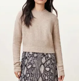 sweter-allsaints-bezowy-l