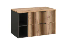 wiszaca-szafka-pod-umywalke-czarna-z-regalem-100-cm-ryflowana-blat-wotan