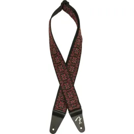 fender-pasadena-woven-strap-lattice-red-2-pasek-gitarowy