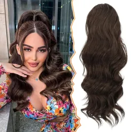 sztuczne-wlosy-brazowe-loki-40-cm-przedluzanie-wlosow-falowane-krecone